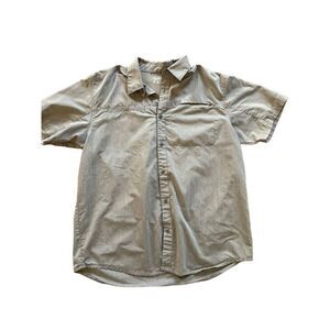Columbia Mens‎ Omni shade light brown short sleeve shirt size large